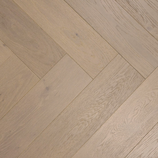 Herringbone Smoke Brown Oak