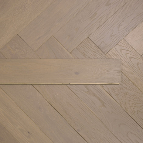 Herringbone Smoke Brown Oak