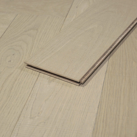Herringbone Misty Grey Oak