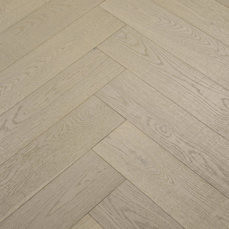 Herringbone Misty Grey Oak
