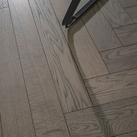 Herringbone Stone Grey Oak