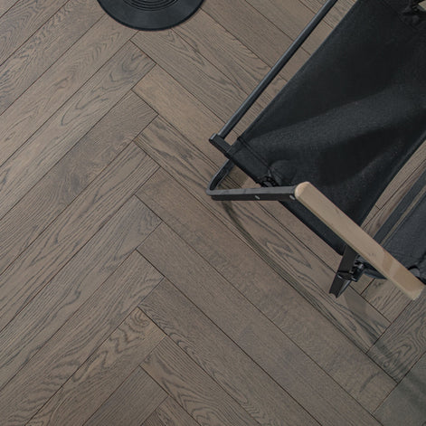 Herringbone Stone Grey Oak