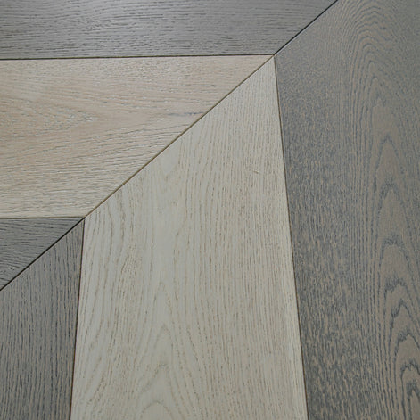Chevron Grey Combo Oak