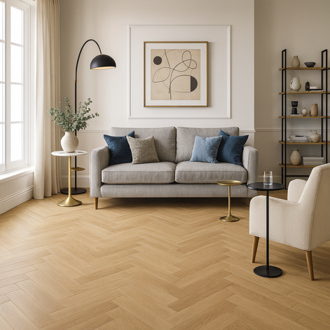 Oak Natur Chevron Pattern – Parquet Collection