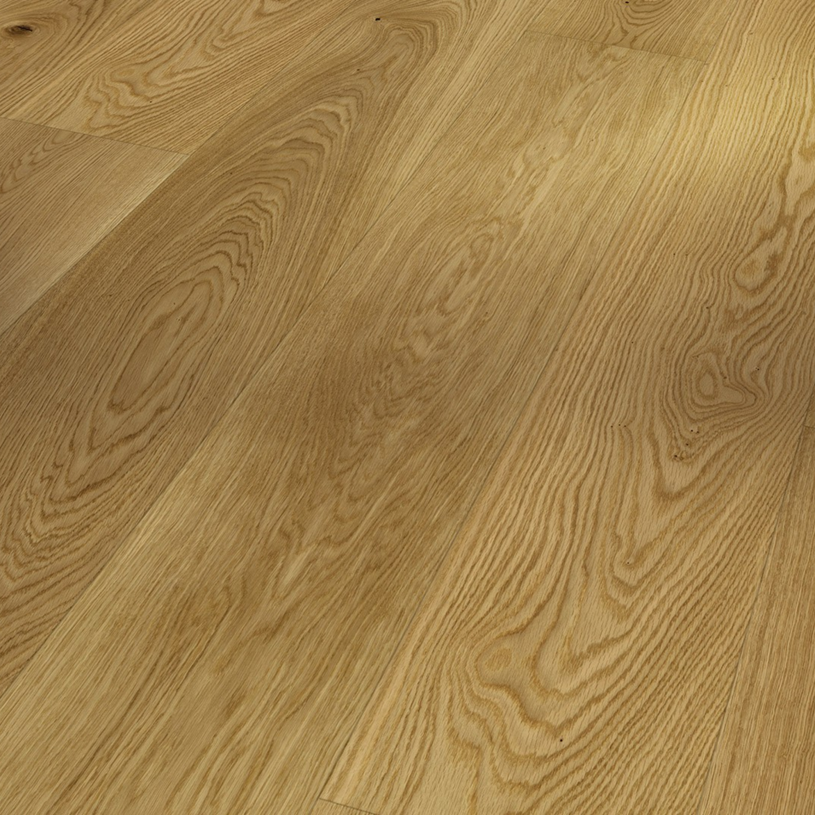 Oak Extra-Sized Wideplank (Natur) with a solid oak top layer in natural oil plus finish