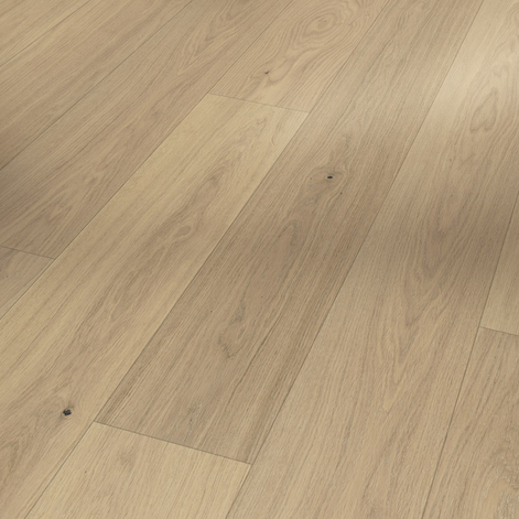 Oak (Wide Plank, White Matt Lacquer, Natur)