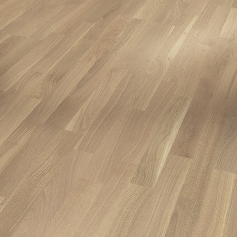 Oak (3-Strip, White Matt Lacquer, Living)