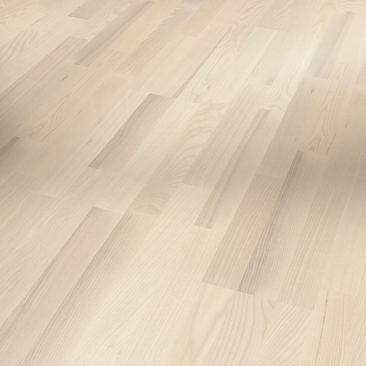 Ash (3-Strip, White Matt Lacquer, Living)