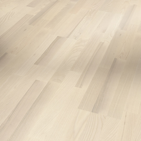 Ash (3-Strip, White Matt Lacquer, Living)