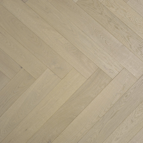 Herringbone Misty Grey Oak