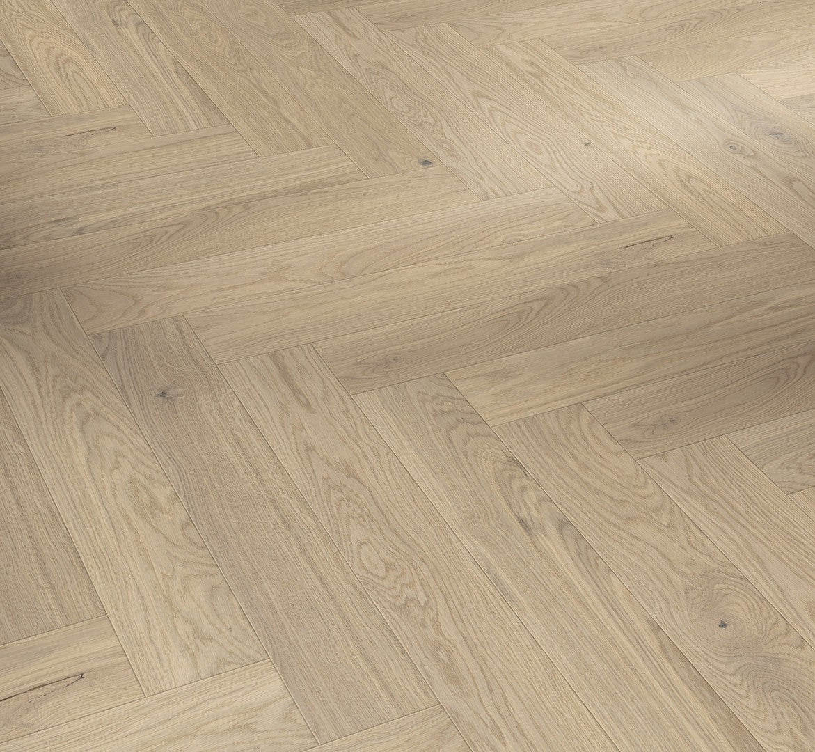 Oak Bardolino White (Strip, Herringbone)