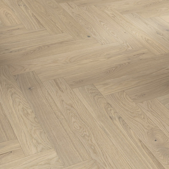 Oak Bardolino White (Strip, Herringbone)